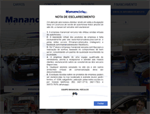 Tablet Screenshot of manancialveiculos.com.br